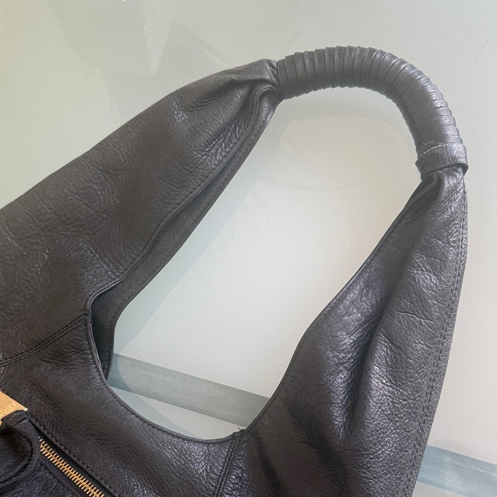 Aimee Kestenberg Slouchy Hobo Bag Black Leather Designer Hobo Bag - Picture 10 of 16